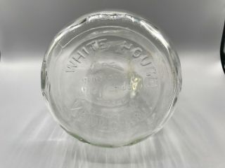 Vintage White House Vinegar Jug Bottle 1/2 gallon Apple Leaf on Neck 678 - 6 pour 6