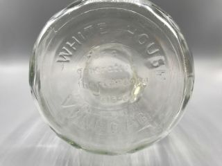 Vintage White House Vinegar Jug Bottle 1/2 gallon Apple Leaf on Neck 678 - 6 pour 7