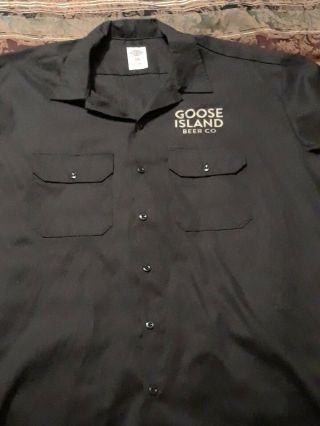 Goose Island Beer Cobourbon County Brand Dickies Work Shirt Mens 2x Large W Tags