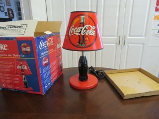 1998 Coca Cola Bottle Lamp And Lampshade
