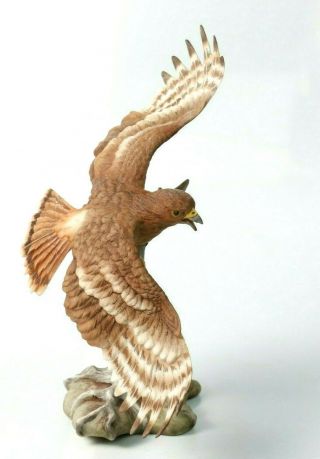 Scarce Boehm Porcelain Limited Edition Bird Figurine 40300 Red - Tailed Hawk