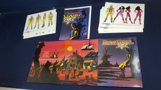 Bravestarr Animation Press Promo Poster Kit 1986 Color Art Graphics Orig Folder