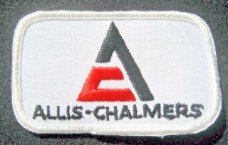 Allis Chalmers Embroidered Sew On Patch Farm Equipment Company 3 1/2 " X 2 "