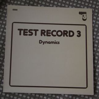 Audiophile Opus 3 8300 Test Record 3 - Dynamics Ortofon Nm Like.  Rare