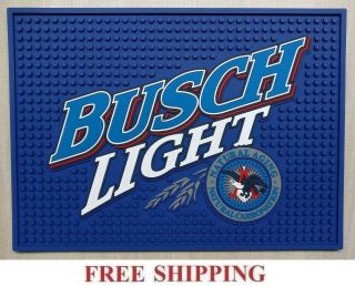 Busch Light Beer Bar Spill Mat Rubber Coaster