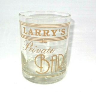 Vintage Houze Personalized Rocks Glass Tumbler For Larry 