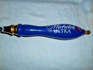 Michelob Ultra Beer Pub Style Tap Handle 11 3/4” Tall w/Attached Pour Spout GUC 5