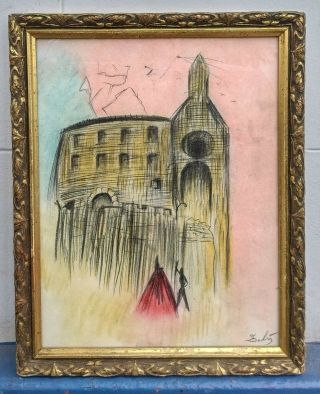 DRAWING BY SALVADOR DALI WITH FRAME IN 2