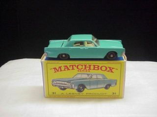Vintage Matchbox Series No.  31 Lesney Lincoln Continental Box