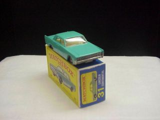 Vintage Matchbox Series No.  31 Lesney Lincoln Continental Box 2
