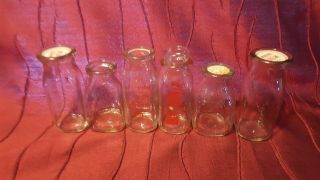 1/2 Pint Milk Bottles Alpinerose,  Arden,  St.  James School,  3 Clear 4