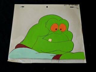 - The Real Ghostbusters 1987 Production Slimer Cel And Pencil Dic