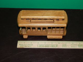 Vintage San Francisco Trolley Cable Car Music Box
