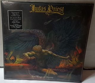 Judas Priest Sad Wings Of Destiny Silver Marbled Vinyl Lp Record Reissue