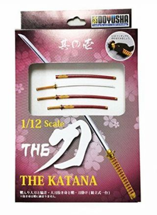 Doyusha The Katana Sword No.  1 Figma Size Doyusha 1/12 red 2