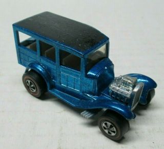 1968 Mattel Hot Wheels Red Line Blue Classic 31 Ford Woody No Res