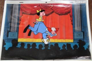 Bozo The Clown Animation Cel Hand Painted Background 813 Larry Harmon