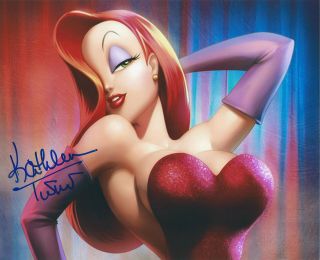 Kathleen Turner Signed Jessica Rabbit 8x10 Photo