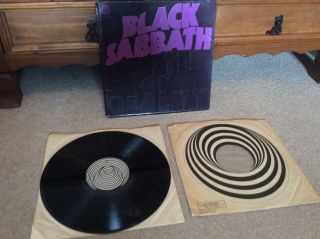 Very Rare Black Sabbath Lp Vertigo Swirl 1st Press Masters Of Reality