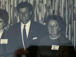 Ted Kennedy Former United States Senator Hand Signed 10 X 8 Photo (1965) Frame