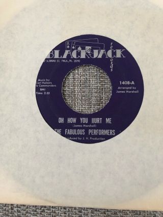 The Fabulous Performers - Oh How You Hurt Me/ Think About It - Blackjack 45