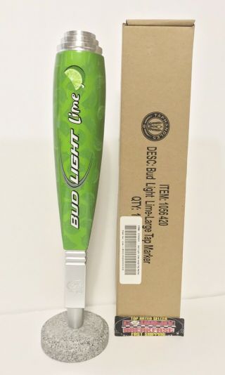 Bud Light Lime Swoosh Logo Beer Tap Handle 12.  25” Tall - Brand