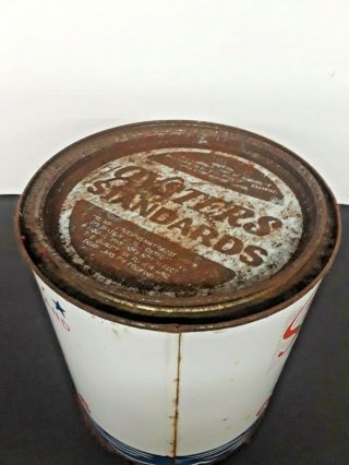 Stork Brand Oysters,  H.  S.  Thompson & Co.  Grasonville,  MD. ,  1 Gal.  Can,  1940 ' s - 50 ' s 5