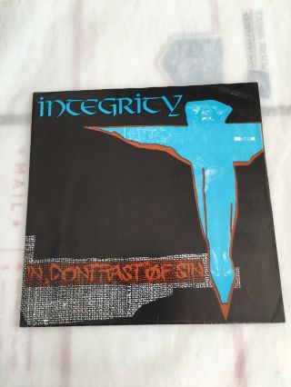 Integrity In Contrast Of Sin Victory Records 1989 1st Press Sxe Nyhc Infest Punk