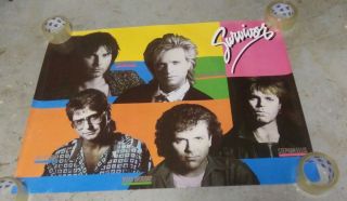 1986 1980s Survivor Rock Band Poster 80s Rare Eye Of The Tiger 1 Hit Wonders