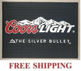 Coors Light The Silver Bullet Beer Spill Mat Bar Mat Coaster