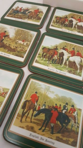 Pimpernel English Fox Hunting Coasters Made In England (6)