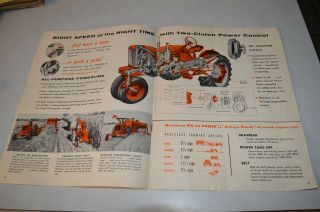 1950 ' s Allis Chalmers Tractor Brochure WD - 45 15 pages Color 4