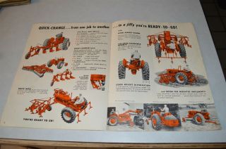 1950 ' s Allis Chalmers Tractor Brochure WD - 45 15 pages Color 5