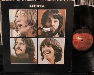 The Beatles / Let It Be 1970 Orig Apple Ar 34001 Bellsound Red Vg,  /vg,