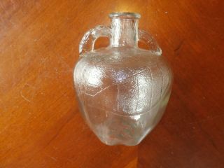 Vintage Antique Figural Glass Bottle White House Apple Cider Vinegar Embossed 8