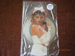 Madonna Very Rare Picture Disc Single " Angel " B/w " Burning Up " Uk Import On Sire