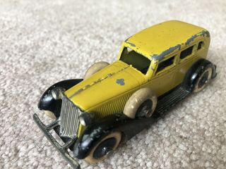 Vintage Tootsietoy 1930 ' s Graham Series Car 0613 Yellow & Black 6 Wheel Sedan 8