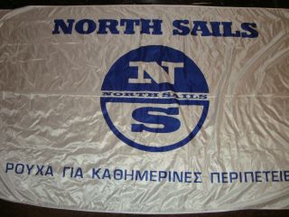 North Sails Vintage Huge Promotional Store Banner Flag