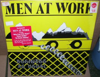 Men At Work Business As Usual Lp " Sealed/song Sticker/hype/ Store Tag "