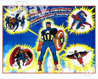 Rare Captain America Cartoon Tv Photo Hanna Barbera Studio Unsold Series Concept