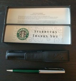 Starbucks Coffee 5 Five Year Anniversary Partner Pen Rare Collector 