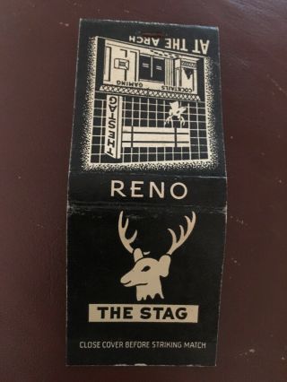 Early Casino Reno Nevada The Stag Matchbook