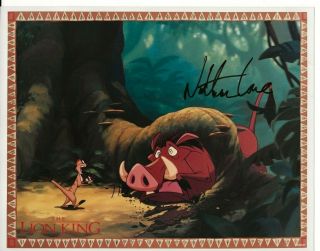Nathan Lane The Lion King Timon Signed 8x10 Photo Disney