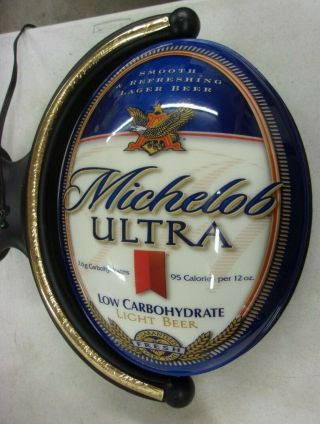 Michelob Ultra Beer Light Beer Rotating Lighted Sign - Only