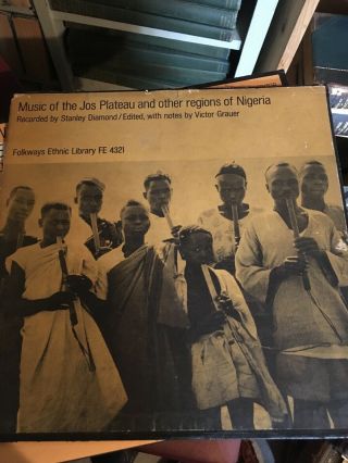 1965 Music Of Jos Plateau Regions Of Nigeria Folkways Lp No Booklet Notes