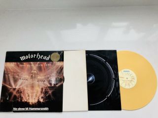 Rare 1981 MotÖrhead No Sleep Til Hammersmith Ltd Edition Gold Vinyl Lp Record