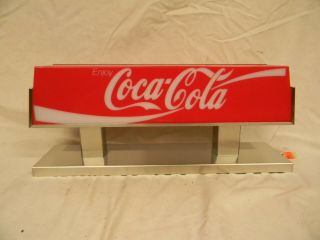 Vintage Coca Cola Sign Fountain Topper Light Nos