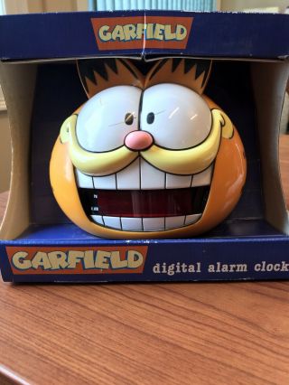 1991 Vintage Sunbeam Garfield The Cat Alarm Clock 887 - 99