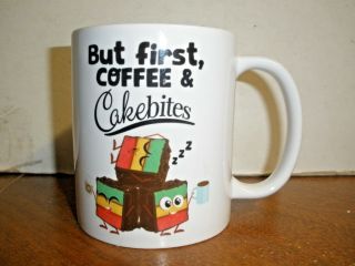 But First,  Coffee & Cakebites Cake Bites Mug 3.  75 " X 3 "