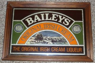Vintage Baileys Irish Cream Beer Bar Liquor Decor Mirror Sign 1981 2